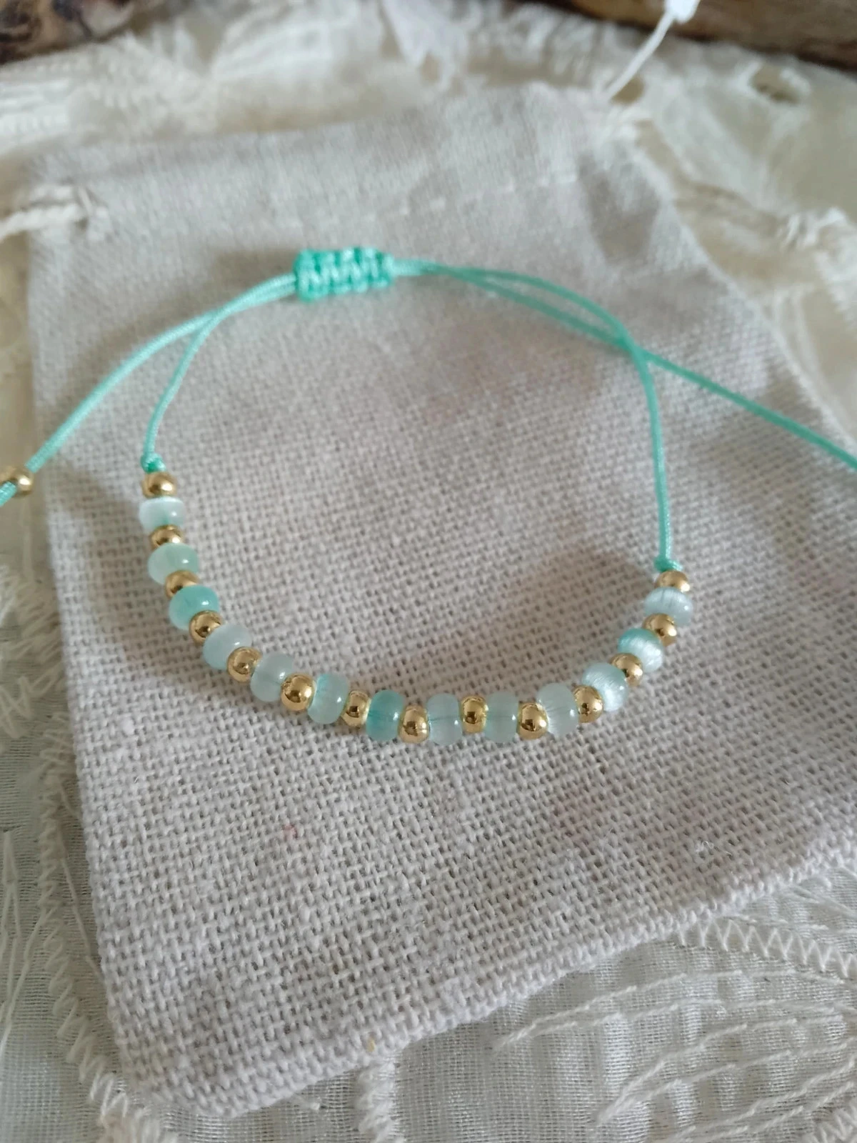Bracelet pierres naturelles oeil de chat
